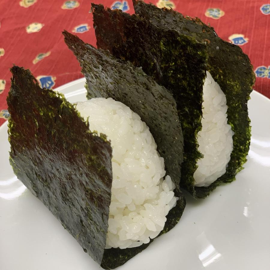 【送料無料】有明海産焼き海苔おむすび用3切90枚(30枚入×3袋)【メール便・ポスト投函】