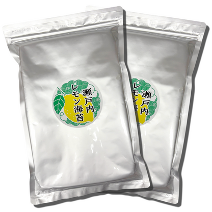 ☆新商品☆瀬戸内レモン海苔　レモン風味味付け海苔　半切40枚（20枚入 2袋セット）