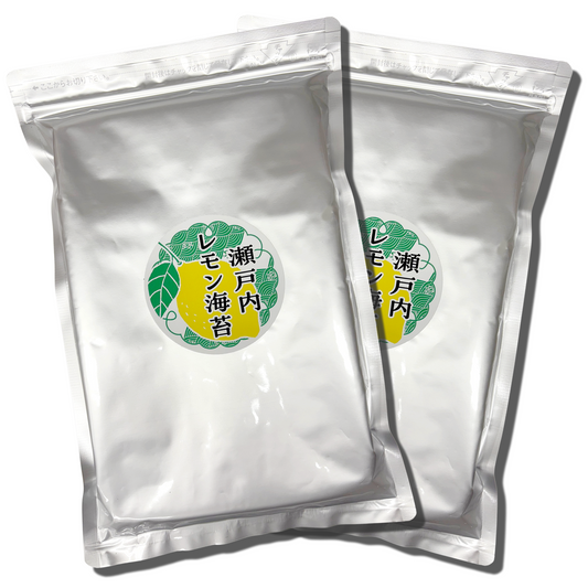 ☆新商品☆瀬戸内レモン海苔　レモン風味味付け海苔　半切40枚（20枚入 2袋セット）
