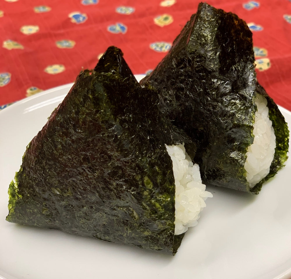 【送料無料】焼き海苔おむすび用3切(1/3カット)30枚入3袋セット 瀬戸内海産【メール便】